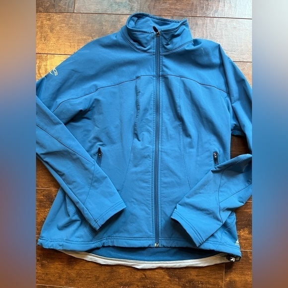 Nike ACG women’s Blue Stretch Full Zip Active Jack Sz XL SOLD AS IS - Picture 1 of 9